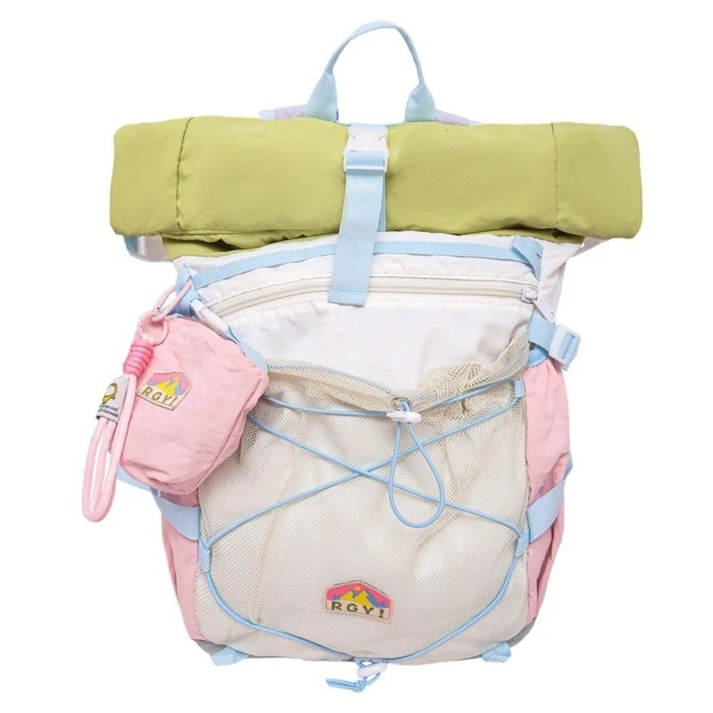 Waterproof Color-Blocked Large-Capacity Outdoor Backpack
