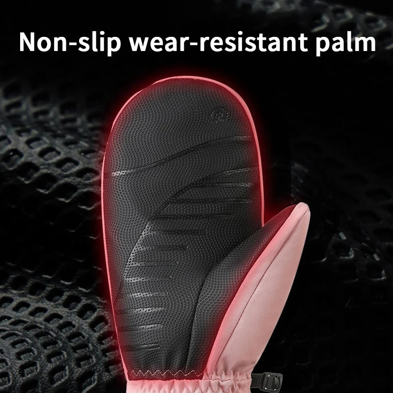 Windproof Touch Screen Ski Gloves Warm Outdoor Sports Non-Slip Cycling Gloves for Men and Women