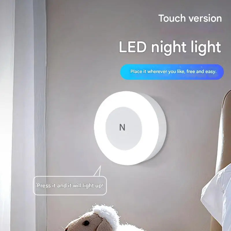 Energy Saving Touch Sensor LED Night Light | USB Rechargeable Lamp