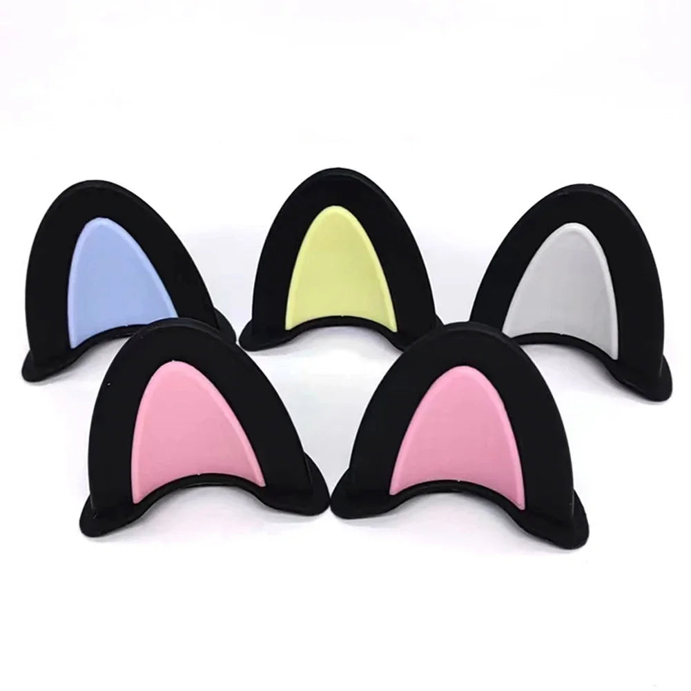 Cute Cat Ears Motorcycle Helmet Decorations | Fun Helmet Accessories