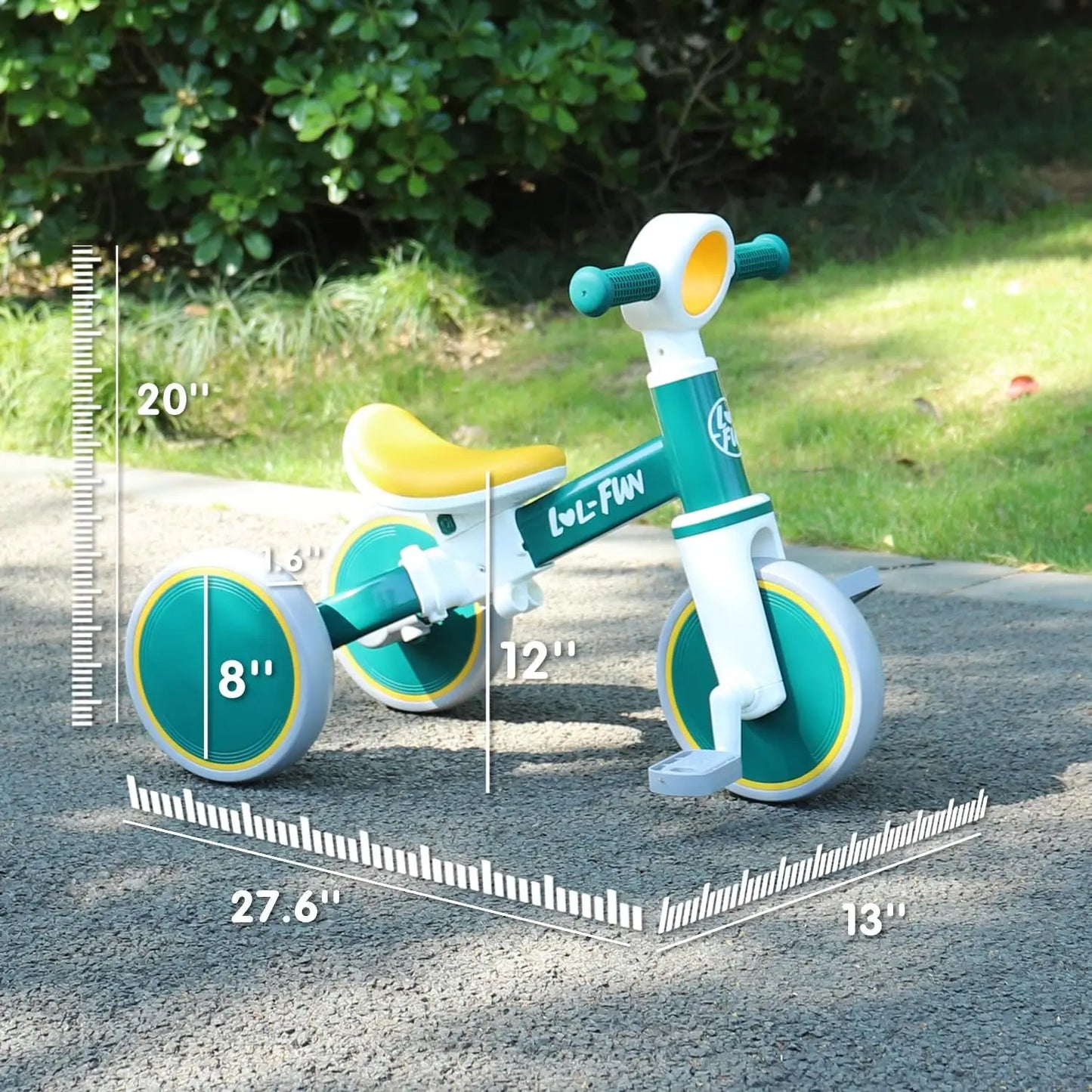 Toddler Balance Bike | 4-in-1 Tricycle for Ages 1-4