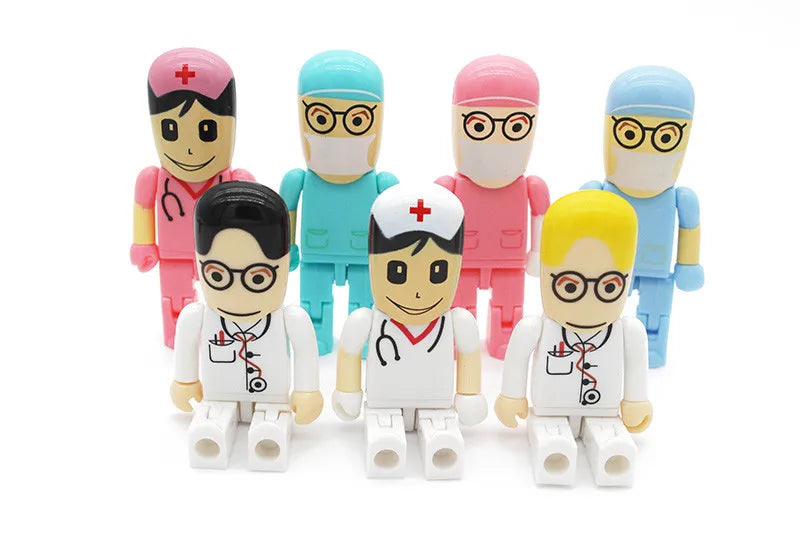 Mini Cartoon Doctor USB Flash Drive | Fun & Functional Storage