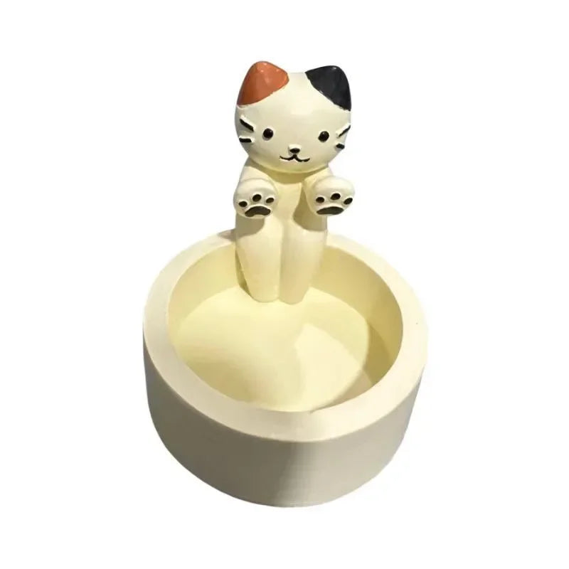 Charming Cat Candle Holder | Whimsical Aromatherapy Decor