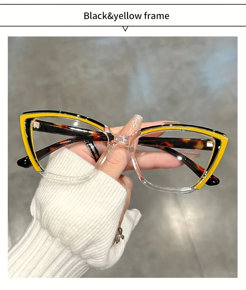 Cat Eye Clear Lens Glasses | Retro Fashion Spectacles