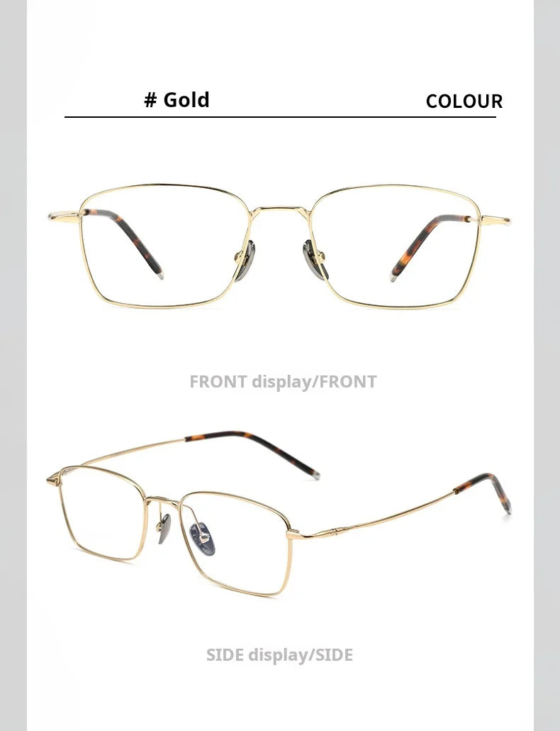 Stylish Titanium Prescription Glasses | Unisex Retro Eyewear
