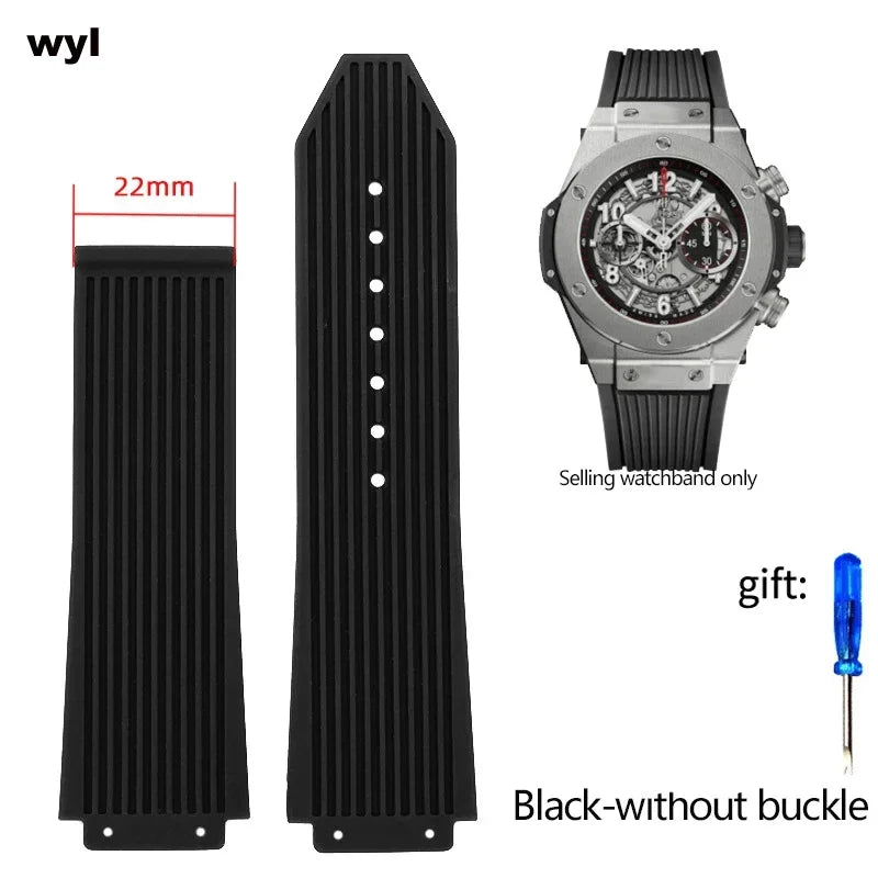 Waterproof Silicone Rubber Watch Strap | Replacement Band