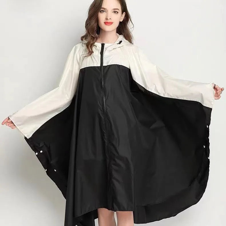 Lightweight Leopard Raincoat for Women | Waterproof Windproof Cloak