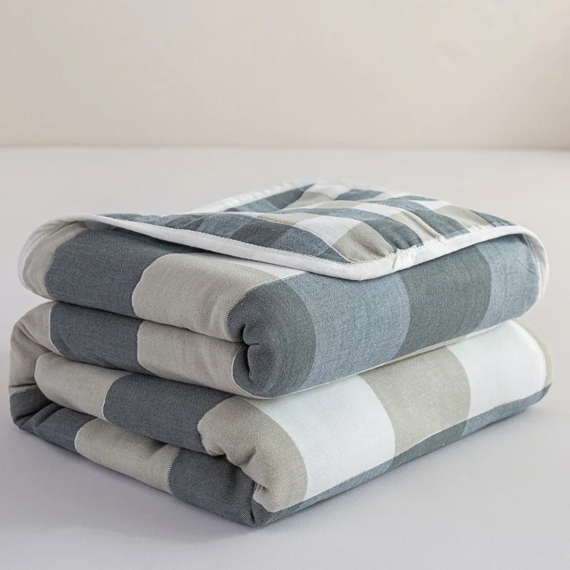 Breathable Summer Quilt | Multi-functional Cotton Towel Blanket