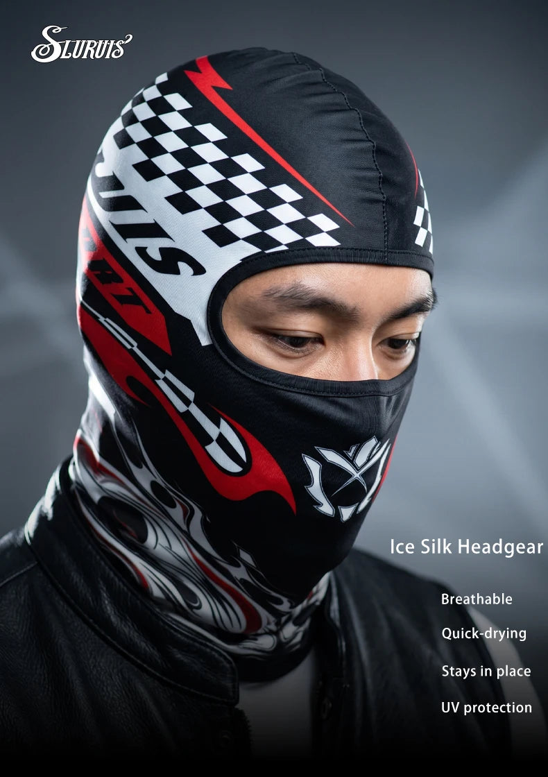 Men's Skull Full Face Mask | Cooling Balaclava for Summer Riding