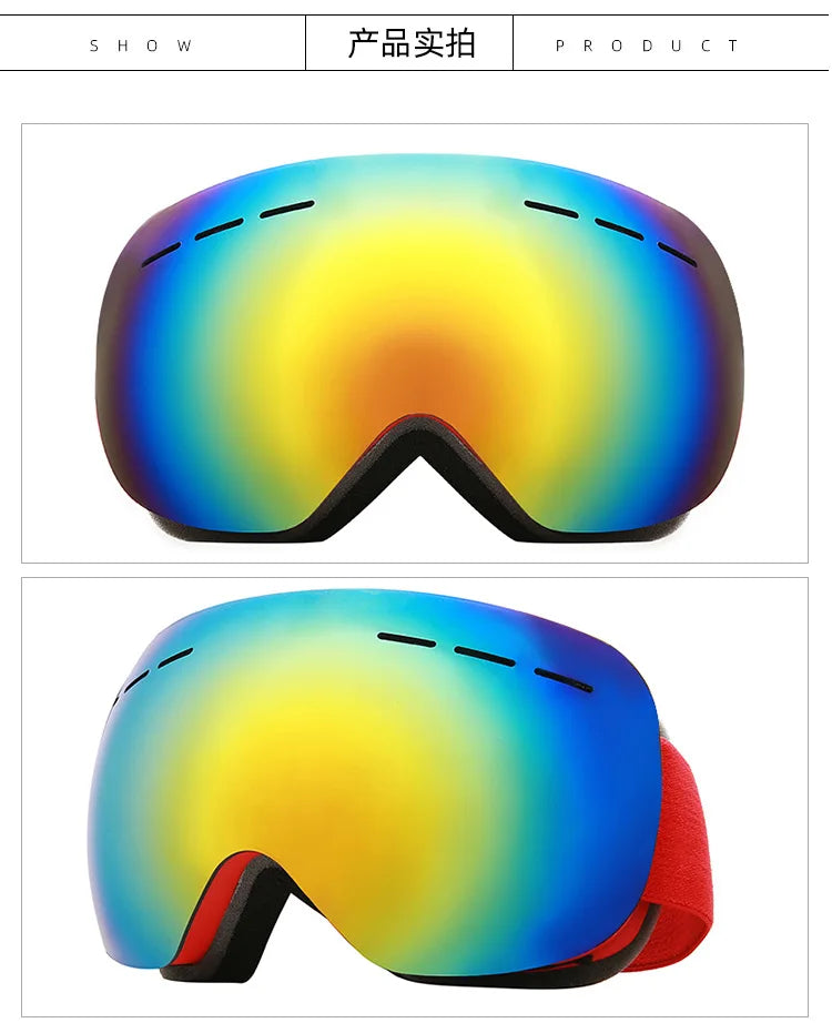 Premium Ski Goggles with Anti-Fog & UV400 Protection