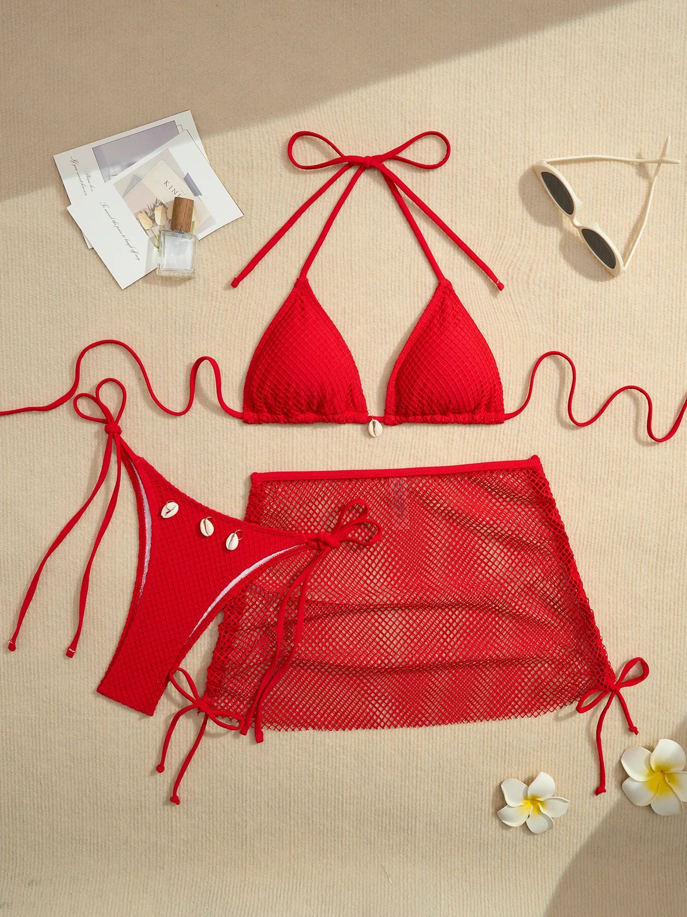 Stylish Three-Piece Bikini Set | Perfect for Beach & Pool Days