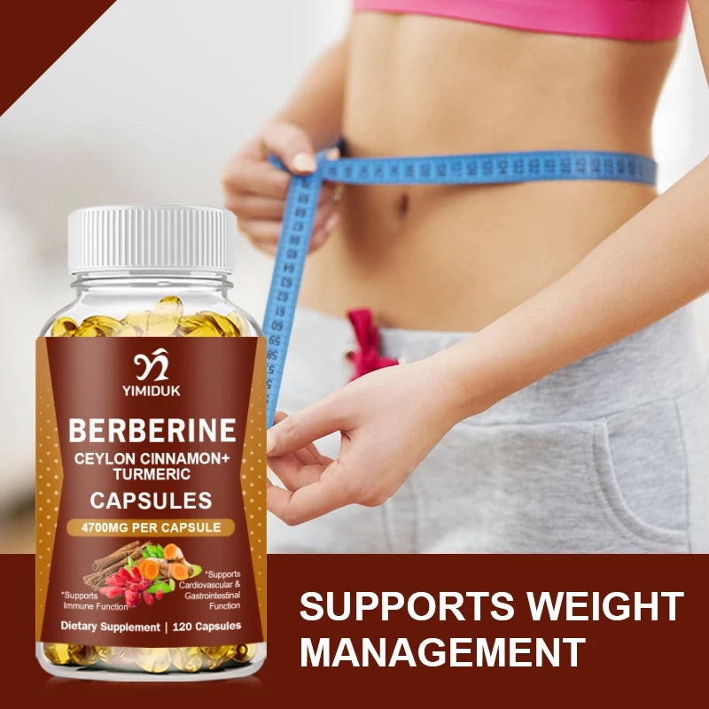 Berberine 4700 Mg Supplement with Ceylon Cinnamon | Heart & GI Support