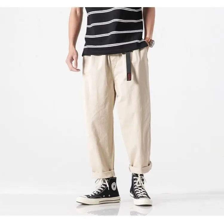 Men's Casual Summer Pants | Trendy Ankle-Length Cargo Trousers