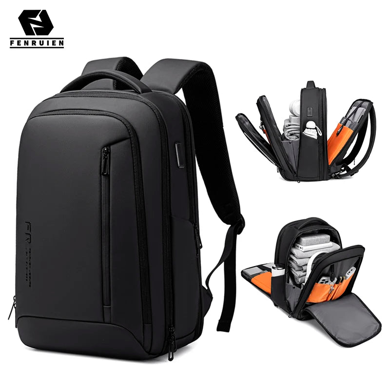 Men's 16-Inch Laptop Backpack | Expandable Travel Bag with High Capacity