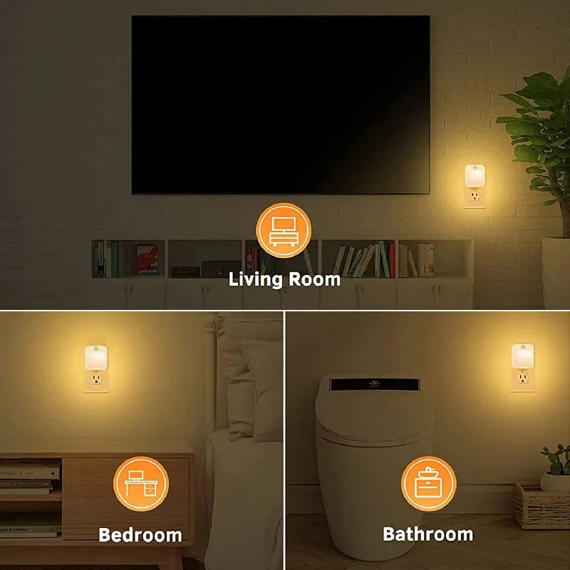 Motion Sensor LED Night Light | Wireless Bedside Lamp for Kids