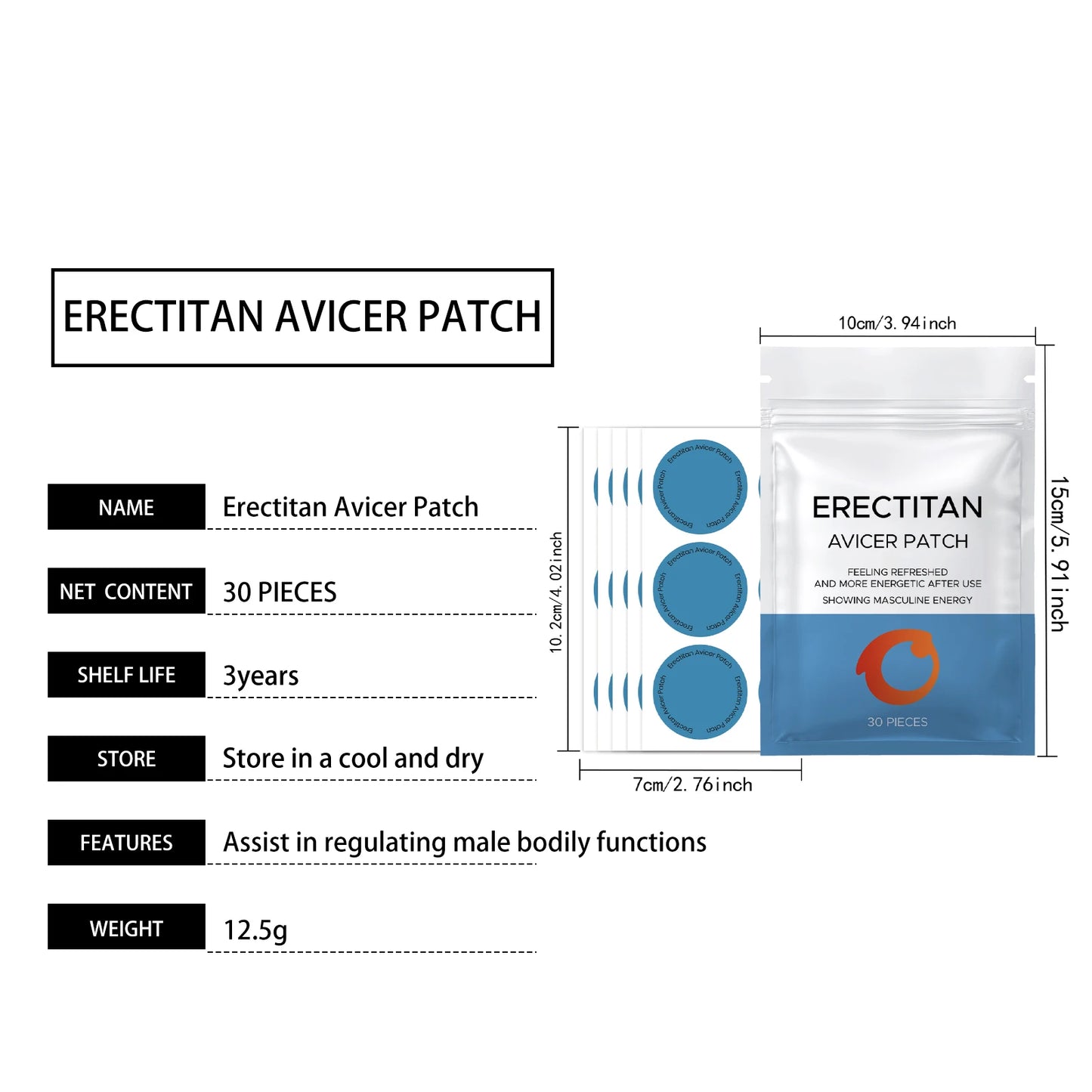 Men's Daily Skin Care Patch | Gentle Nourishing Formula for All Skin Types