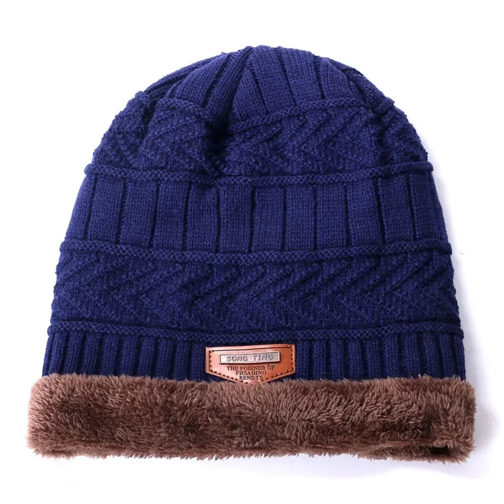 Unisex Thick Fur Lined Beanie Hat | Stylish Warm Winter Cap