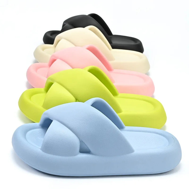 Cozy Thick Sole Slippers for Women | Soft Cloud Beach Sandals