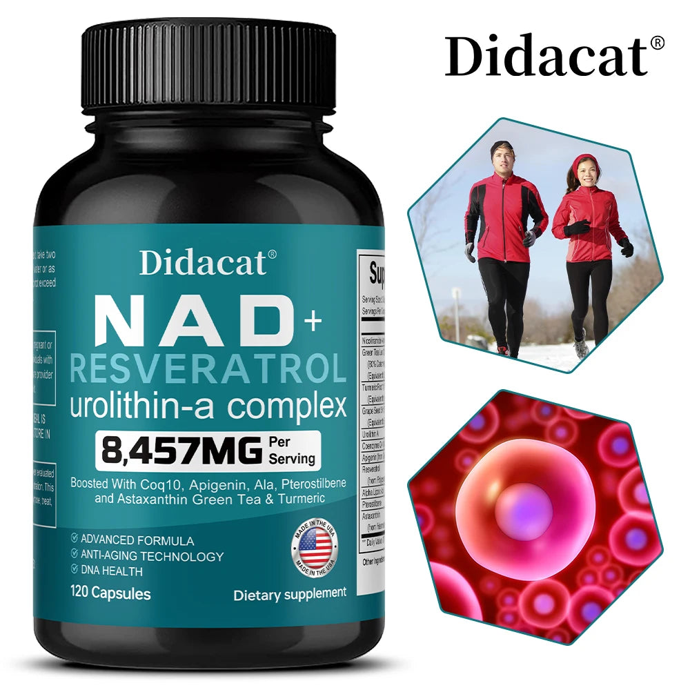 NAD+ Resveratrol Capsules | Antioxidant & Anti-Aging Support