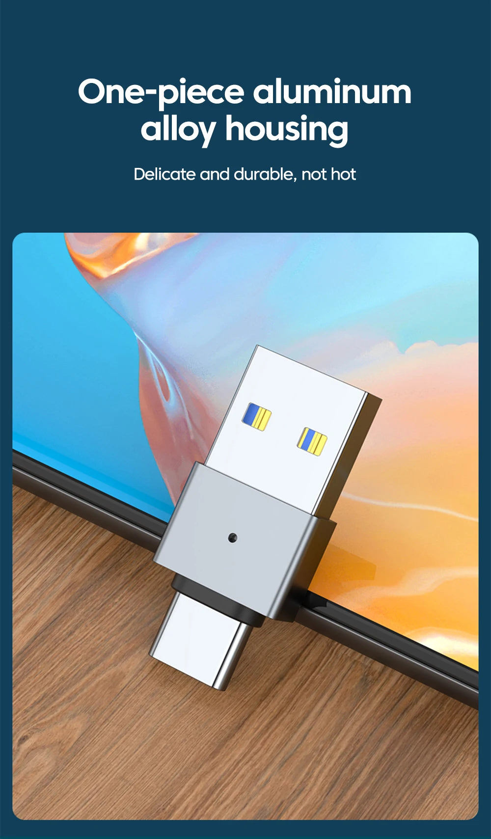 USB 3.0 Male to Type-C Adapter | Fast Charging & Data Transfer