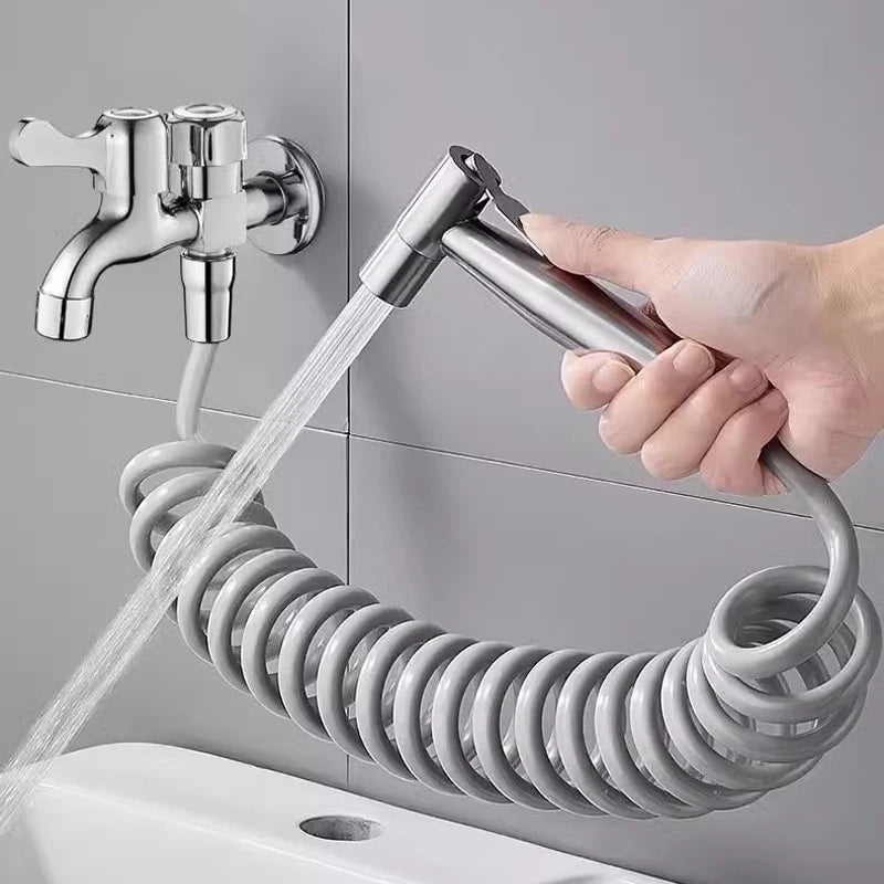 Handheld Bidet Sprayer Set | Stainless Steel Toilet Spray Gun