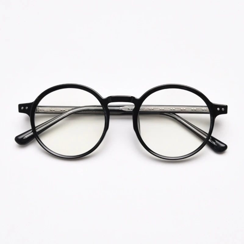 Retro Round Prescription Glasses for Stylish Vision Enhancement