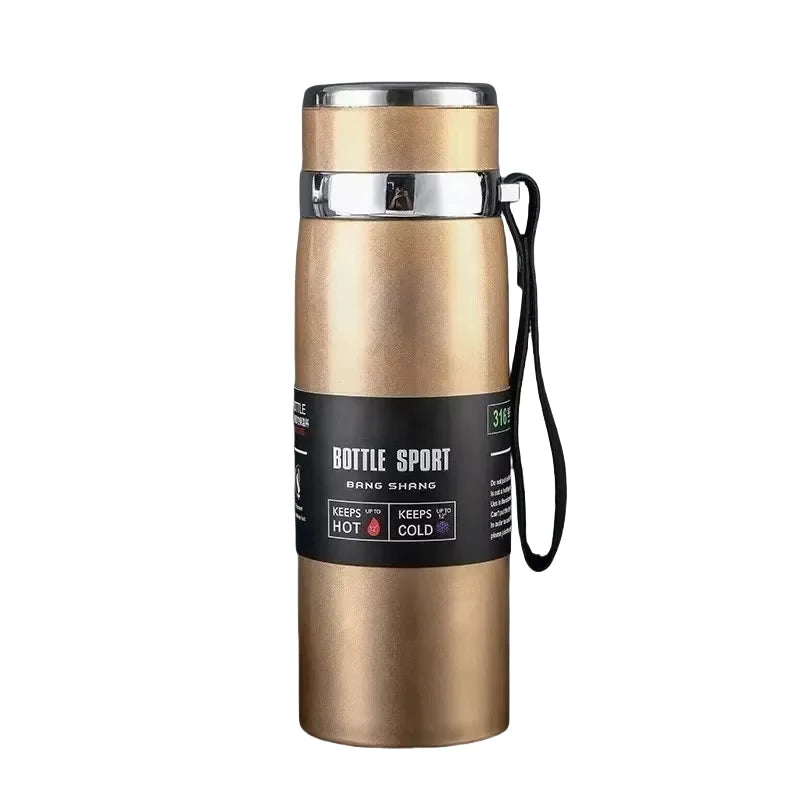 1L Stainless Steel Thermal Water Bottle | Hot & Cold Thermos Flask