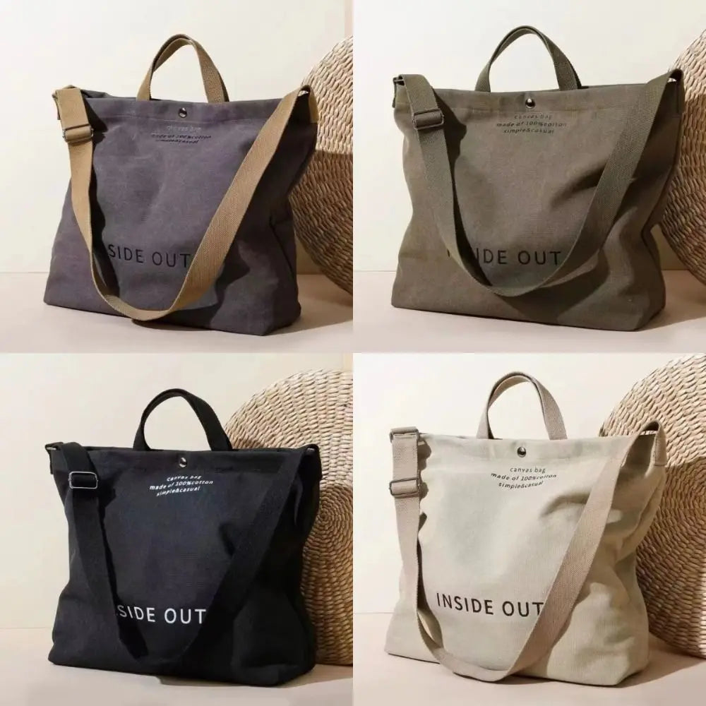 Large Canvas Shoulder Tote Bag | Stylish & Functional Handbag
