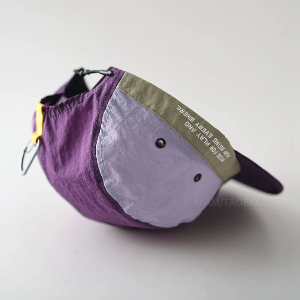 Waterproof Color Block Baseball Cap | Unisex Short Brim Hat