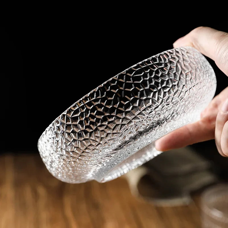 Cuenco de cristal transparente creativo | Vajilla nórdica elegante