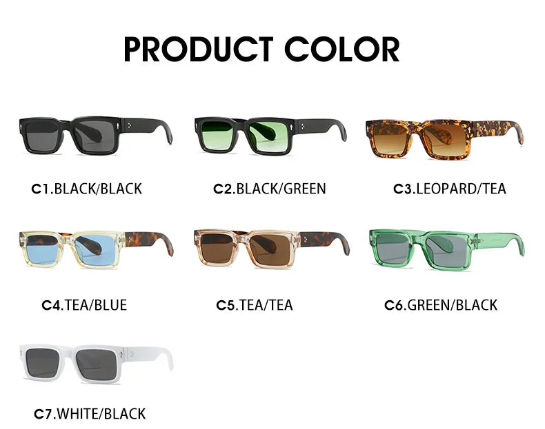 Stylish Rivet Sunglasses | Retro UV400 Eyewear for Everyone