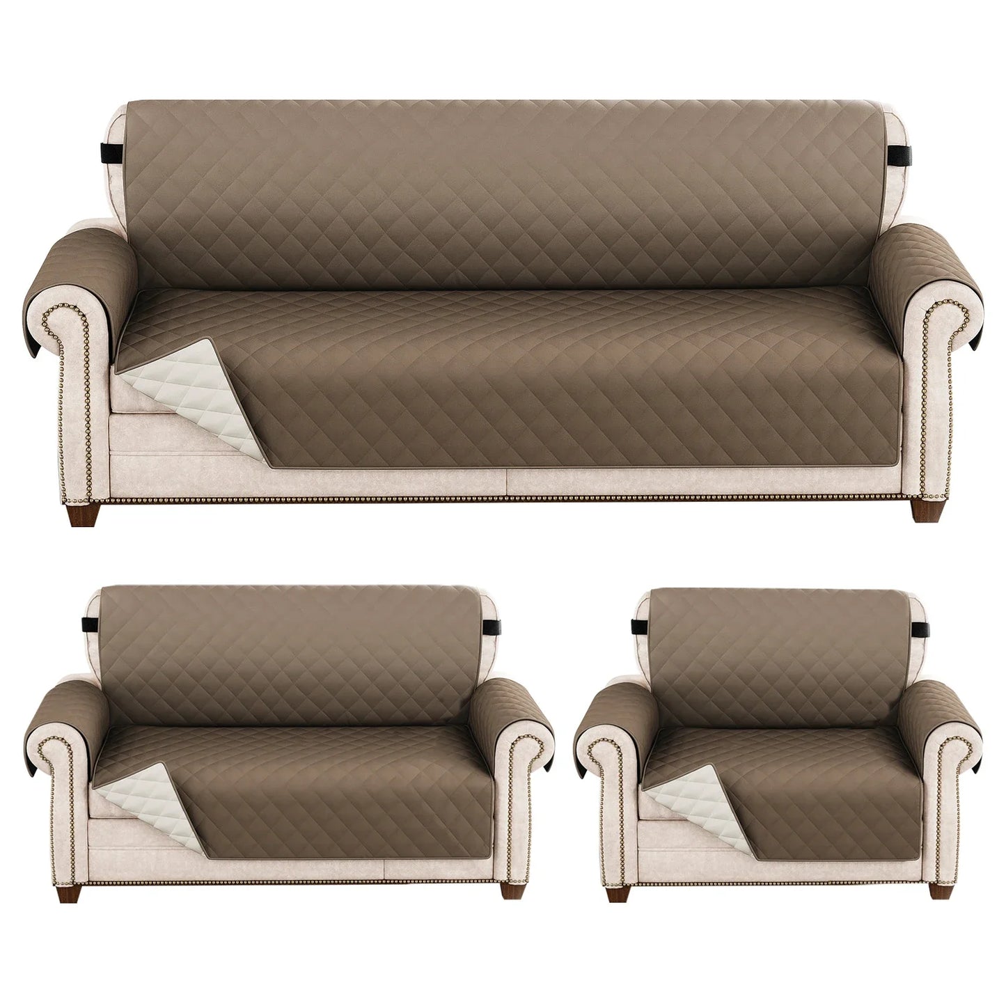 Waterproof Pet-Friendly Sofa Cover | Modern Diamond Pattern Slipcover