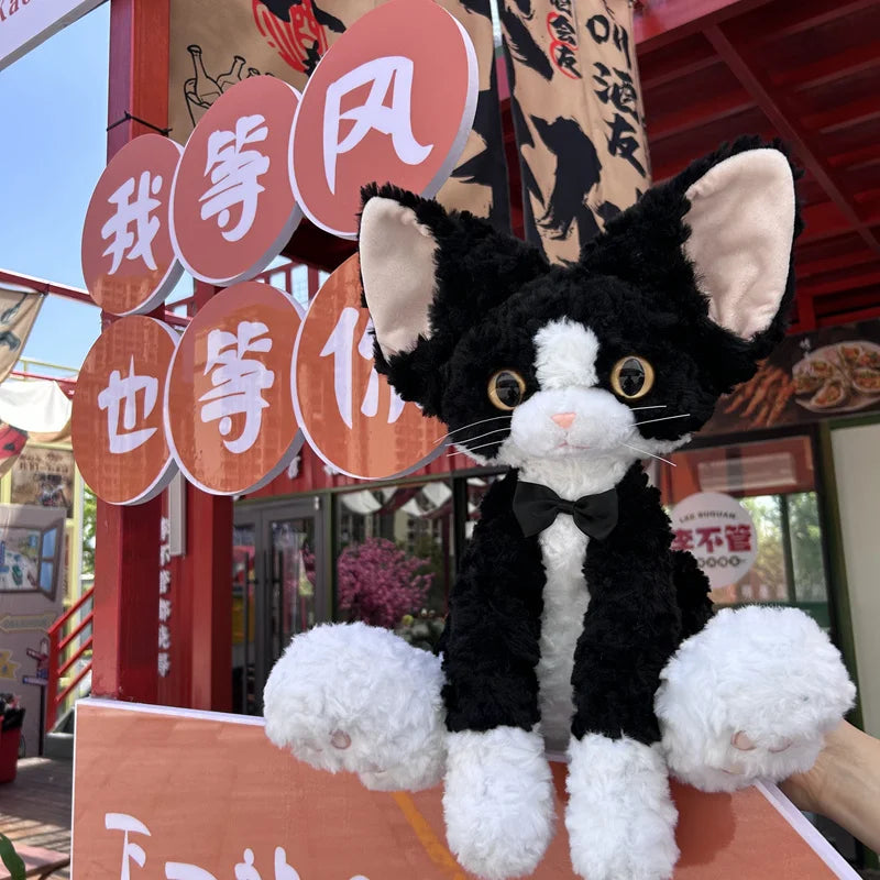 Cute Black Cat Plush Pillow | Adorable Stuffed Animal for Kids
