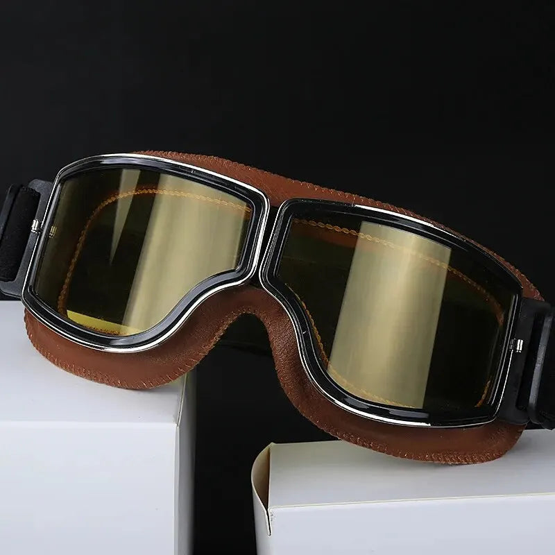 Retro Windproof Motorcycle Glasses | Foldable Sunglasses