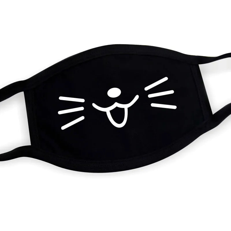 Funny Expression Anime Party Mouth Face Mask | Unisex Kawaii Mask