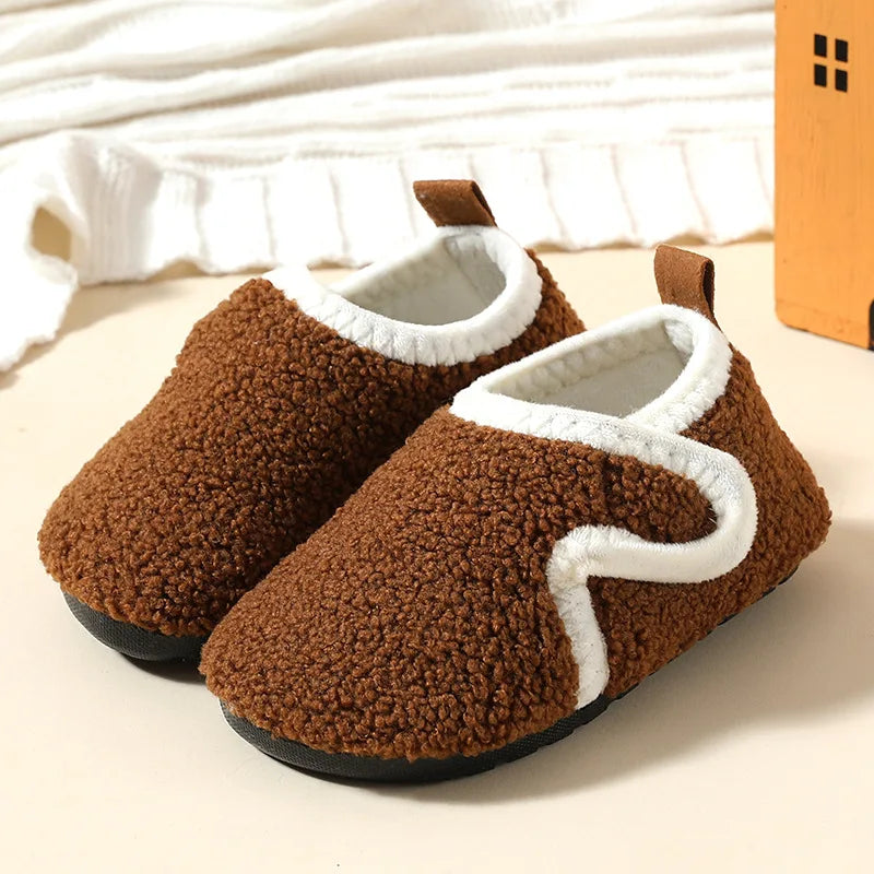 Cozy Kids Winter Fleece Slippers | Soft Non-Slip Indoor Shoes