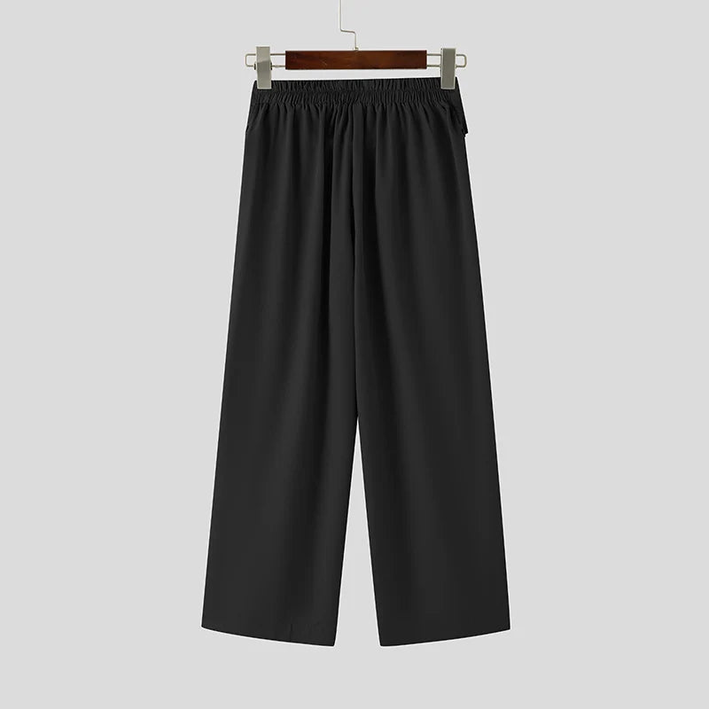 Men's Stylish Wide Leg Joggers | Casual Patchwork Pants 2026