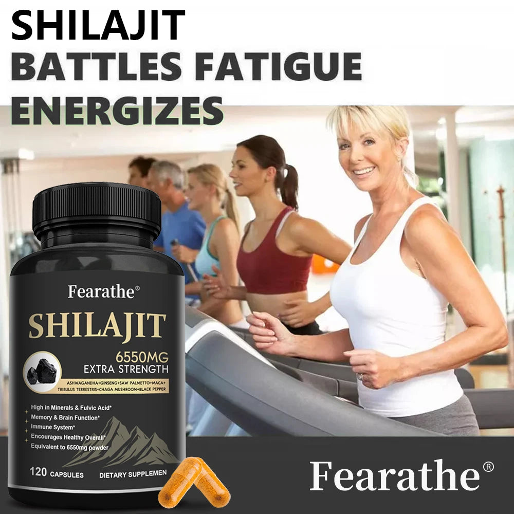 Shilajit Ginseng Maca Capsules | Energy, Endurance & Wellness
