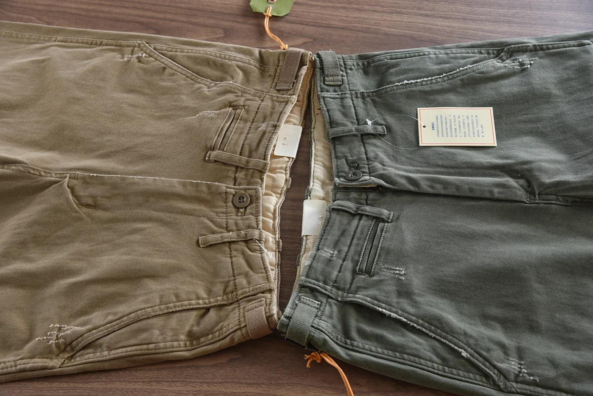 Slim-Fitting Men's Casual Cargo Pants | Pure Cotton Comfort