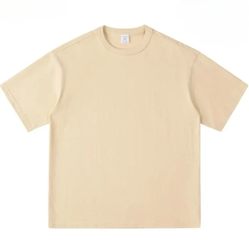 Men's Oversized Heavyweight T-Shirt | Casual Solid Color Tee