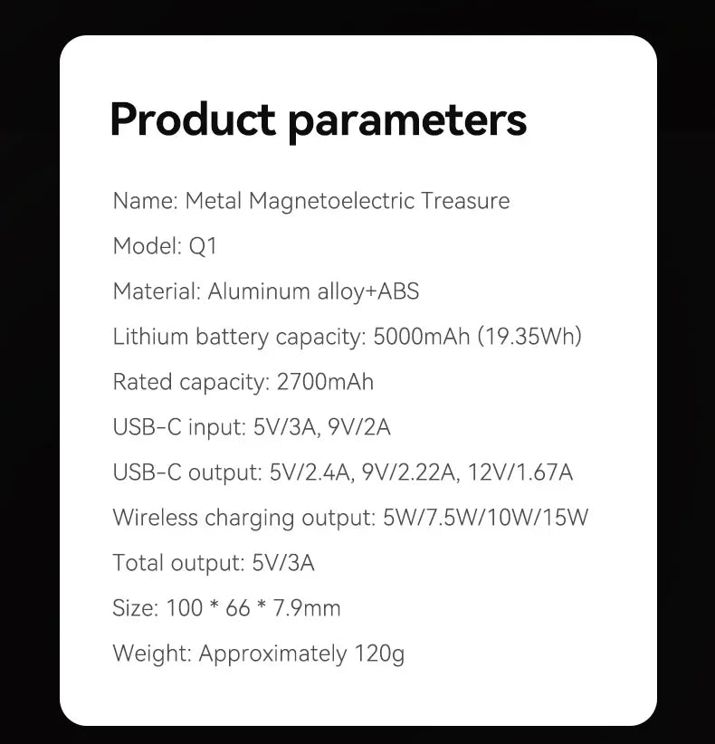 Ultra Wireless Magnetic Power Bank | Fast Charging for All Devices