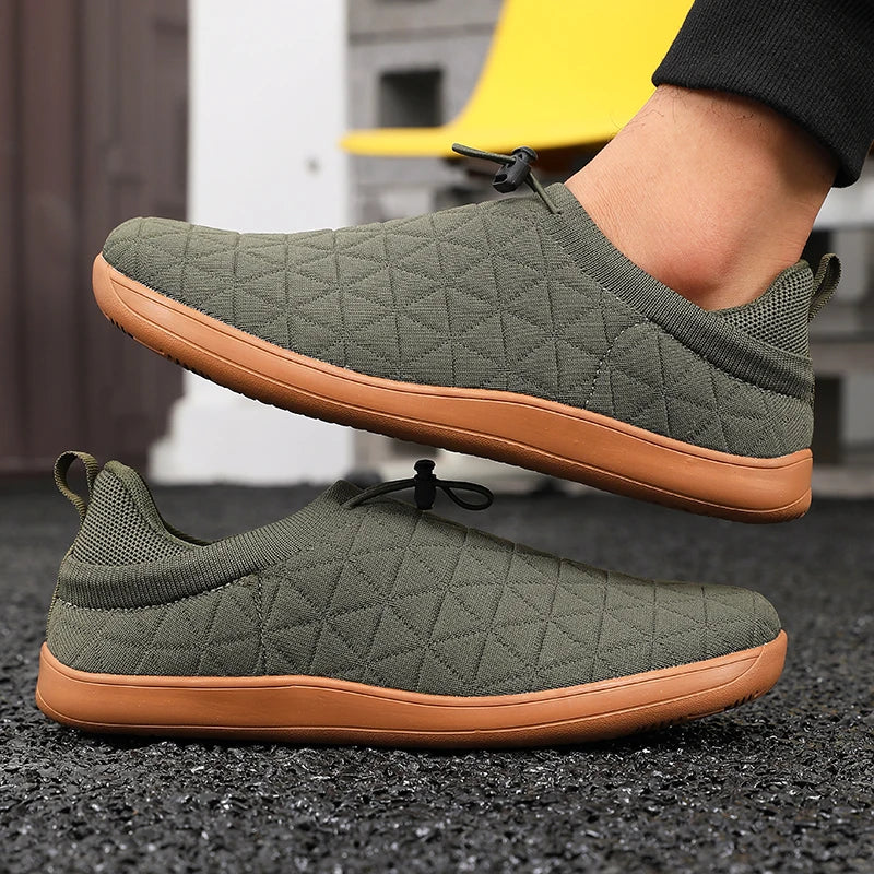 Minimalist Grey Sports Shoes for Daily Comfort | Unisex Slip-In