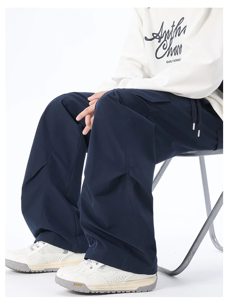 Men's Multi-Pocket Cargo Overalls | Stylish Baggy Trousers for Summer