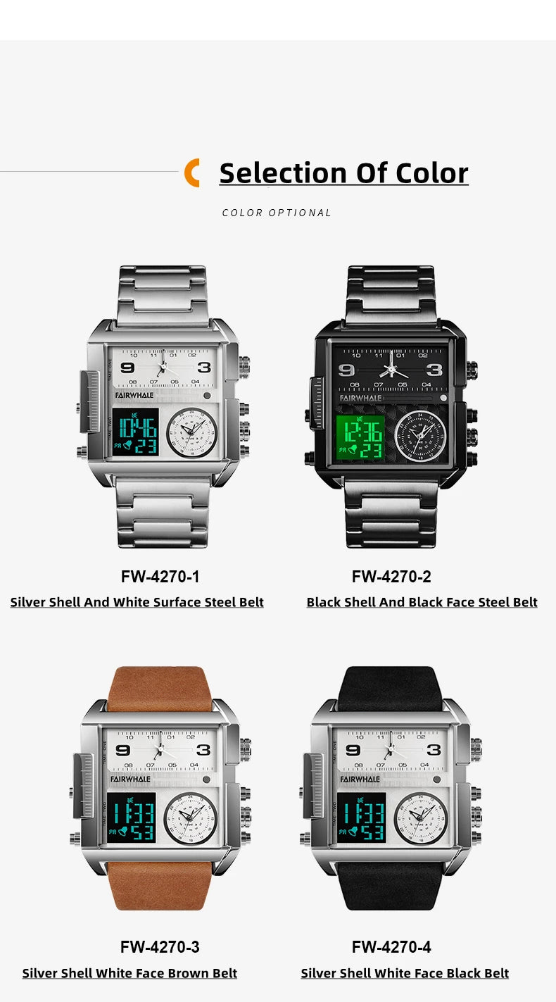 Elegant Men's Electronic Quartz Watch | Luminous Vintage Sports Timepiece