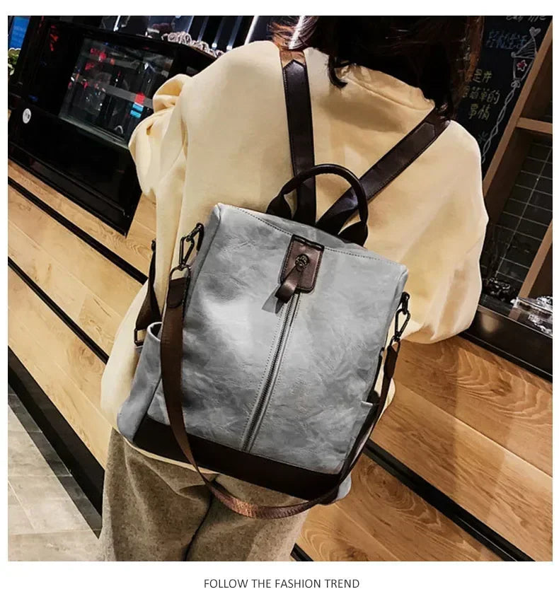 Women's Fashion Leather Backpack | Stylish Travel Bag for All Occasions