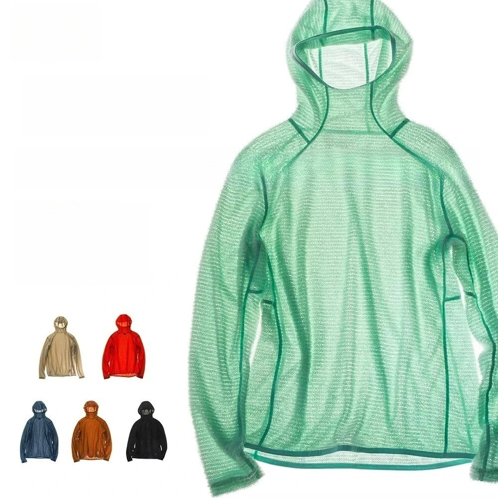 Thermolite® Lightweight Hooded T-Shirt Men's Long Sleeve Thermal Hoodie for Hiking, Camping & Cycling Anti-Static & Anti-Pilling