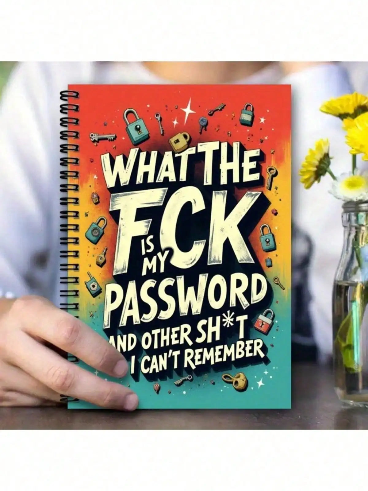 Spiral Password Notebook | Secure Internet Login Keeper