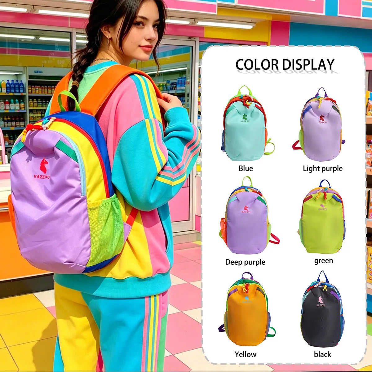 Lightweight Large Capacity Sports Backpack for Hiking & Travel