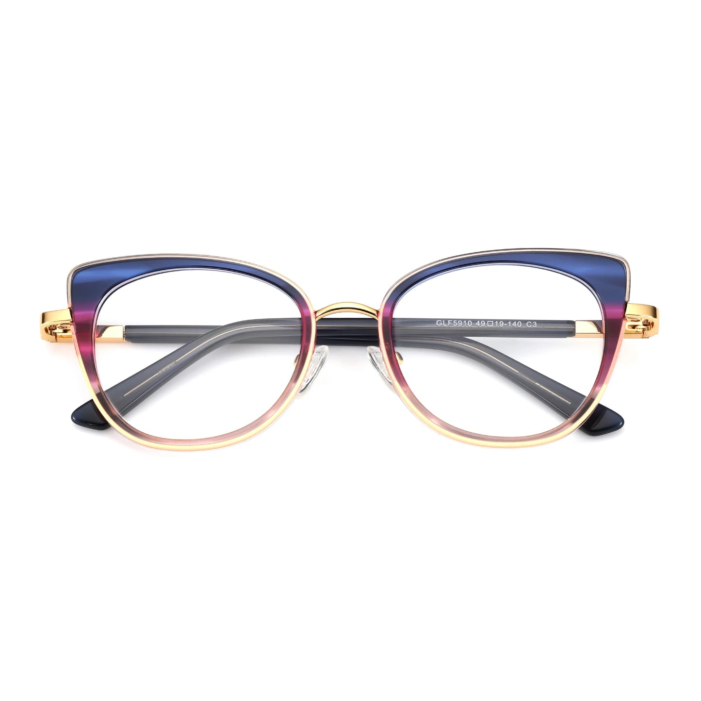 Stylish Acetate Prescription Glasses for Women - Cat Eye Design