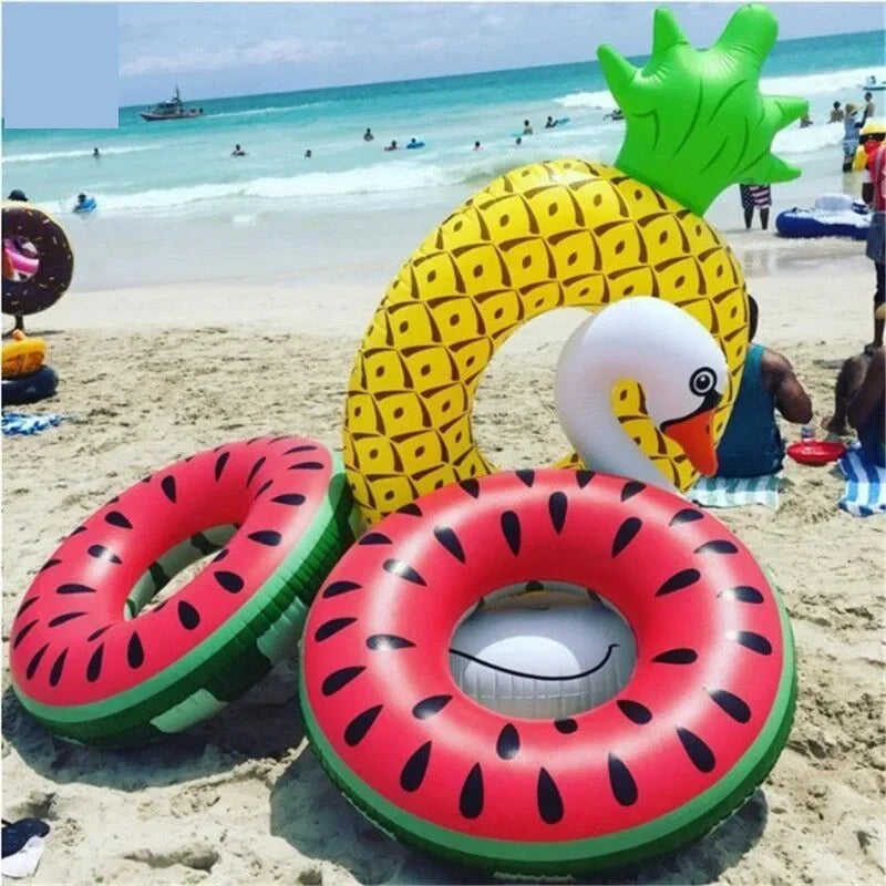 Watermelon Pool Floats | Fun Inflatable Swimming Ring for All Ages